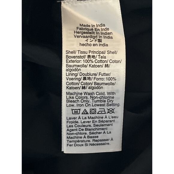 J Crew Collection Cecily Dress in Cotton Poplin 16 Black Puff Sleeve V Neck Midi - Picture 9 of 10